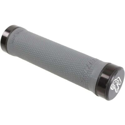 Renthal Medium Grey Lock-On Handlebar Grips - Mountain Bike Renthal Medium Grey Lock-On Handlebar Grips - Mountain Bike