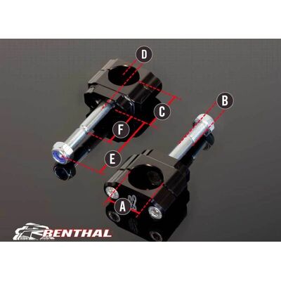 Renthal 36Tech Lenkerbrücken - Verstellbarer Offset - Schwarz Renthal 36Tech Lenkerbrücken - Verstellbarer Offset - Schwarz