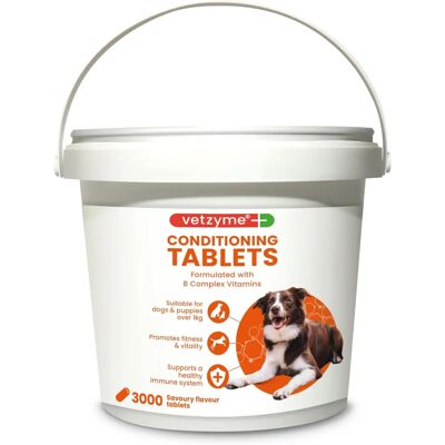 Vetzyme Dog Conditioning Tablets - 3000 Tablets Vetzyme Dog Conditioning Tablets - 3000 Tablets