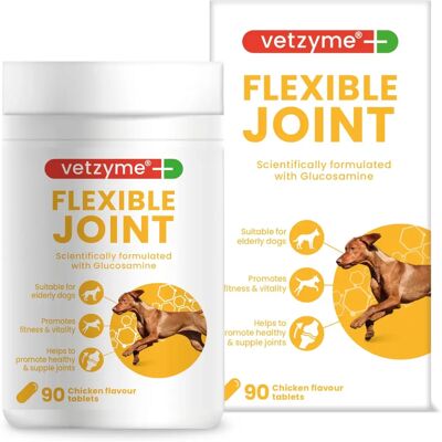 Vetzyme Model - Flexible Joint Dog Supplement - 90 Tablets Vetzyme Model - Flexible Joint Dog Supplement - 90 Tablets
