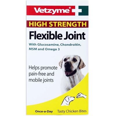 Vetzyme High Strength Flexible Joint Dog Tablets - Dog joint supplement Vetzyme High Strength Flexible Joint Dog Tablets - Dog joint supplement