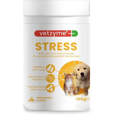 Vetzyme Stress Powder for Dogs & Cats - Pet Supplement Vetzyme Stress Powder for Dogs & Cats - Pet Supplement
