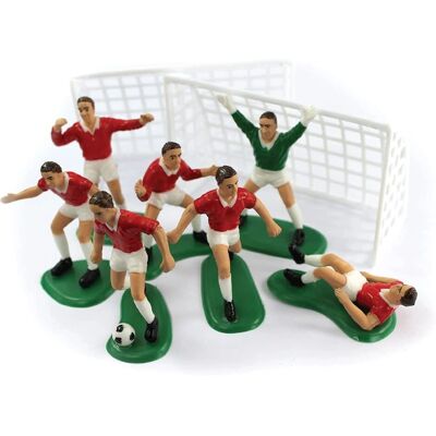Décor de Gâteau de Joueur de Football Rouge - Sans Marque - Publicité Décor de Gâteau de Joueur de Football Rouge - Sans Marque - Publicité