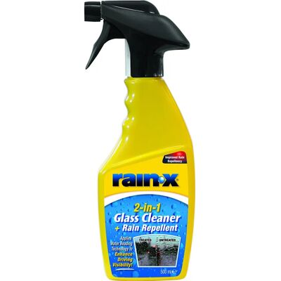 Rain X 2-in-1 Glass Cleaner & Rain Repellent Spray Rain X 2-in-1 Glass Cleaner & Rain Repellent Spray