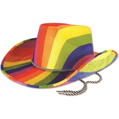 Chapeau de cow-boy arc-en-ciel Bristol Novelty - Taille unique - Chapeau - Publicité Chapeau de cow-boy arc-en-ciel Bristol Novelty - Taille unique - Chapeau - Publicité