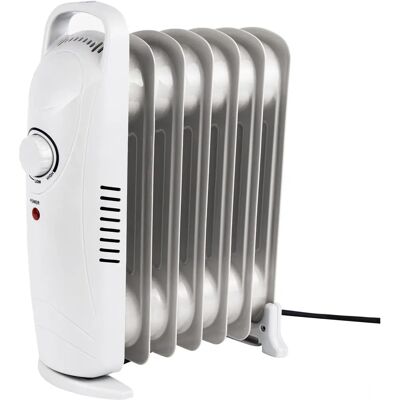 Leisurewize Oil Filled Radiator Heater Electric Thermostat Mini Small Home Office Caravan - 700w Leisurewize Oil Filled Radiator Heater Electric Thermostat Mini Small Home Office Caravan - 700w