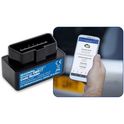 Lettore di Codici WiFi Streetwize SWOBD3 - Strumento di Diagnostica Auto Lettore di Codici WiFi Streetwize SWOBD3 - Strumento di Diagnostica Auto