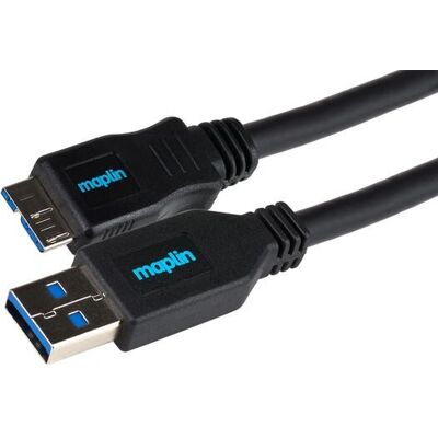 Maplin Mapcus68 USB 3.2 Gen 1 0,75m Zwart Maplin Mapcus68 USB 3.2 Gen 1 0,75m Zwart