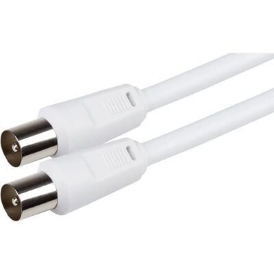 Maplin MAVTV002-050 coaxiale kabel 5 m IEC Wit - coaxiale kabel Maplin MAVTV002-050 coaxiale kabel 5 m IEC Wit - coaxiale kabel