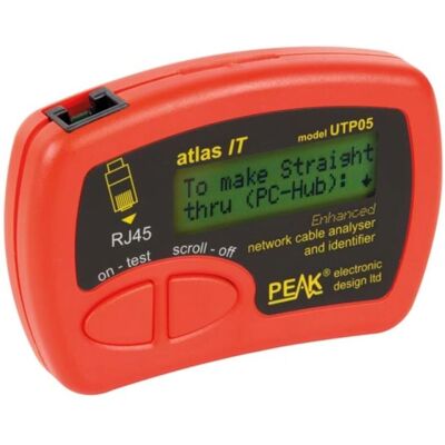 Peak UTP05 Atlas Cat 5 Cable Tester - RJ45 Network Testing Tool Peak UTP05 Atlas Cat 5 Cable Tester - RJ45 Network Testing Tool