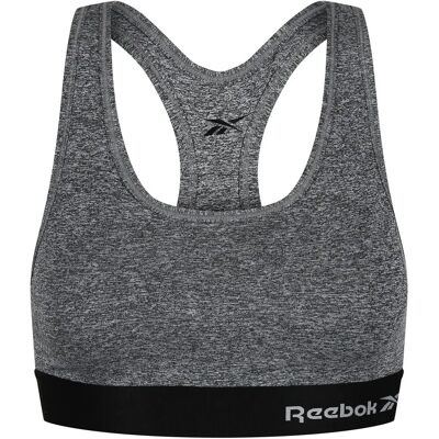 Reebok Simone Grey Sports Crop Top - sports crop top Reebok Simone Grey Sports Crop Top - sports crop top
