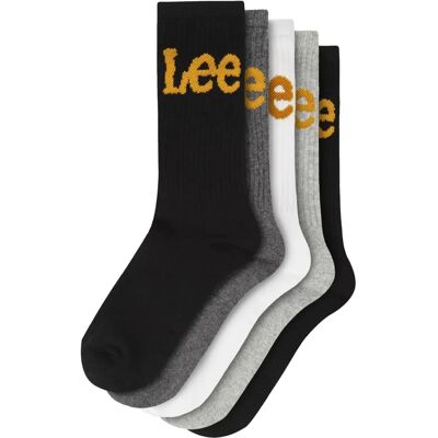 Lee Bisset Sokken - 5-Pack Unisex - Ademend, Duurzaam, Klassiek Lee Lee Bisset Sokken - 5-Pack Unisex - Ademend, Duurzaam, Klassiek Lee