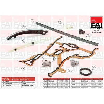 FAI AutoParts Opel Steuerkettensatz - 130 Kettenglieder - Simplex FAI AutoParts Opel Steuerkettensatz - 130 Kettenglieder - Simplex