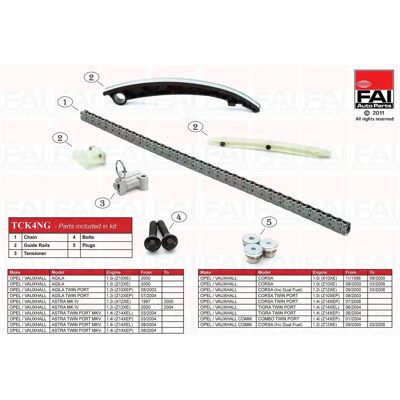 FAI AutoParts - Set catena distribuzione durevole - Catena frizione FAI AutoParts - Set catena distribuzione durevole - Catena frizione
