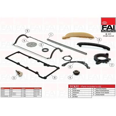 Fai Autoparts Timing Chain Kit - Timing Chain Kit, Ford Fiesta Ka Fai Autoparts Timing Chain Kit - Timing Chain Kit, Ford Fiesta Ka