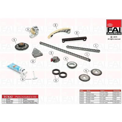 FAI AutoParts Steuerkettensatz - Oben Unten Kettenglieder 56/98 - Steuerkettensatz FAI AutoParts Steuerkettensatz - Oben Unten Kettenglieder 56/98 - Steuerkettensatz