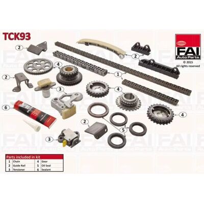 FAI AutoParts TCK93 Kit de chaîne de distribution duplex - Kit de chaîne - Publicité FAI AutoParts TCK93 Kit de chaîne de distribution duplex - Kit de chaîne - Publicité