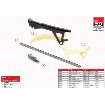FAI Autoparts - Kit de chaîne de distribution - Compatible avec BMW 1, 3, 5, X1, X3, Z4 - Publicité FAI Autoparts - Kit de chaîne de distribution - Compatible avec BMW 1, 3, 5, X1, X3, Z4 - Publicité