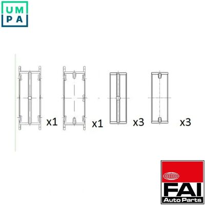 FAI AutoParts BM1013-050 Krukaslagers - voor LAND ROVER, PEUGEOT, CITROËN, JAGUAR FAI AutoParts BM1013-050 Krukaslagers - voor LAND ROVER, PEUGEOT, CITROËN, JAGUAR