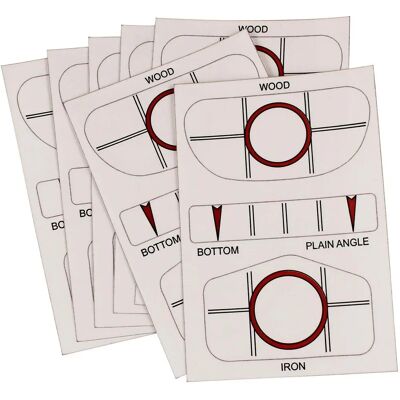 Masters Impact Tape Golf-Schusssensor - Impact Tape für Driver und Eisen Masters Impact Tape Golf-Schusssensor - Impact Tape für Driver und Eisen