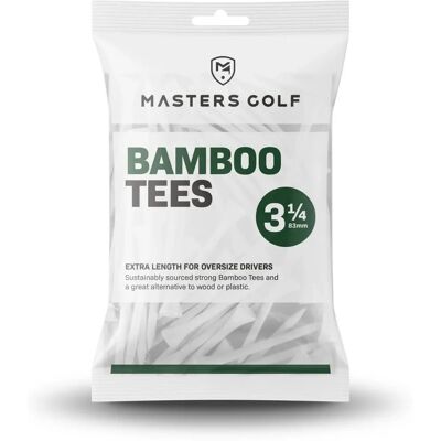 Masters Bambus 3 1/4 Natürliche Tees Pack von 15 - Golf Tees Masters Bambus 3 1/4 Natürliche Tees Pack von 15 - Golf Tees