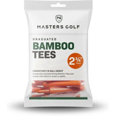 Masters Bambus Abschluss-Golfschläger - Orange - Golf Tees Masters Bambus Abschluss-Golfschläger - Orange - Golf Tees