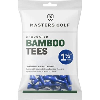 Masters Bambus Graduierte Golf Tees - Blau - Golf Tees Masters Bambus Graduierte Golf Tees - Blau - Golf Tees