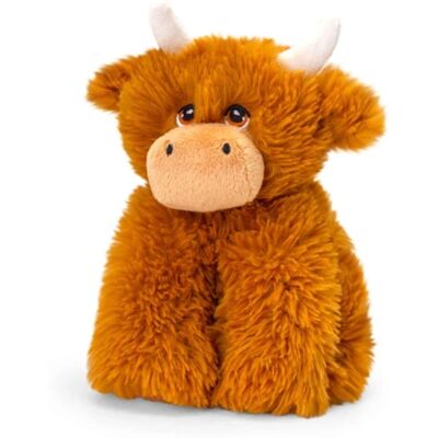 Keel Toys Keeleco Highland Cow 25cm Soft Toy - Eco-Friendly Plush Keel Toys Keeleco Highland Cow 25cm Soft Toy - Eco-Friendly Plush