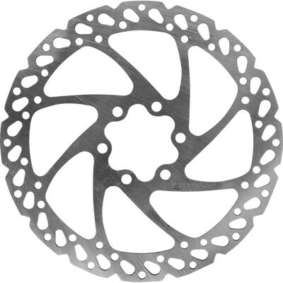 Disque de frein vélo Fibrax - 180mm, 6 trous - Argent - Publicité Disque de frein vélo Fibrax - 180mm, 6 trous - Argent - Publicité