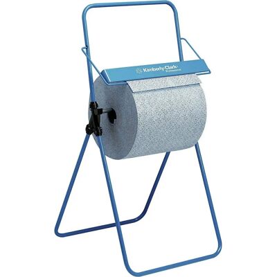 Kimberly-Clark Soporte de suelo de acero azul - Dispensador de papel para toallas Kimberly-Clark Soporte de suelo de acero azul - Dispensador de papel para toallas