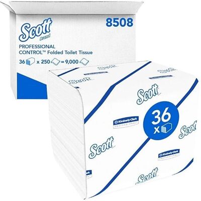 Kimberly-Clark Nordic Scott Performance - 250 Blätter Weiß - Toilettenpapier Kimberly-Clark Nordic Scott Performance - 250 Blätter Weiß - Toilettenpapier