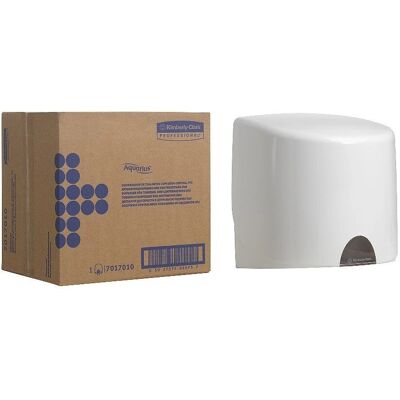 Kimberly Clark Model 7017 White Tissue Dispenser - Hygienic Kimberly Clark Model 7017 White Tissue Dispenser - Hygienic
