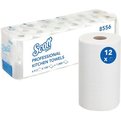 Papier de Cuisine Scott Comfort - 6x 2 Rouleaux - Blanc Papier de Cuisine Scott Comfort - 6x 2 Rouleaux - Blanc