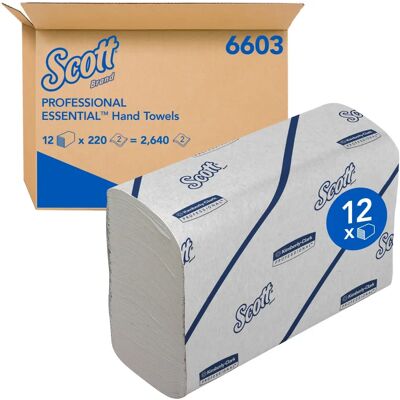 Scott Mainline Serviettes en Papier Blanches - Papier Scott Mainline Serviettes en Papier Blanches - Papier