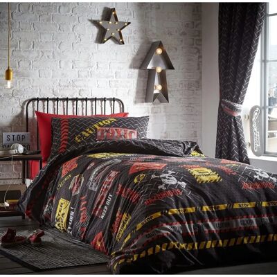 Portfolio Boy's Single Duvet Cover Set 'Toxic' Glow In The Dark Reversible Bedding Set Portfolio Boy's Single Duvet Cover Set 'Toxic' Glow In The Dark Reversible Bedding Set