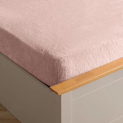 Brentfords Light Pink Teddy Fleece Fitted Bed Sheet - Bed Sheet Brentfords Light Pink Teddy Fleece Fitted Bed Sheet - Bed Sheet