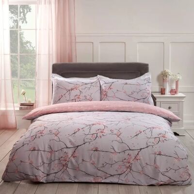 Dreamscene Light Pink Spring Blossoms Reversible Duvet Cover - Duvet Cover Dreamscene Light Pink Spring Blossoms Reversible Duvet Cover - Duvet Cover