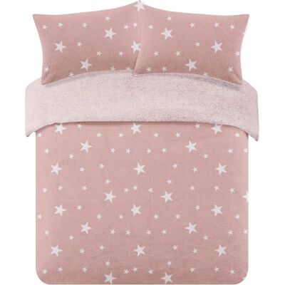 Dreamscene - Star Teddy - Light pink - Single - Duvet Cover Dreamscene - Star Teddy - Light pink - Single - Duvet Cover