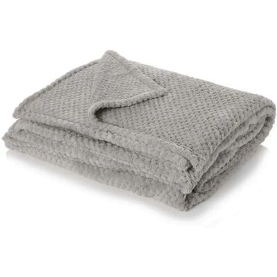 Dreamscene Luxury Waffle Throw - Silver Grey - 125 x 150cm Dreamscene Luxury Waffle Throw - Silver Grey - 125 x 150cm