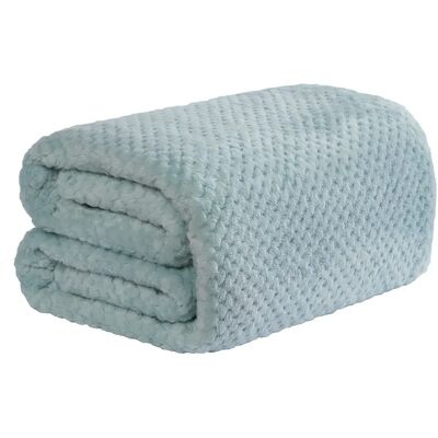 Dreamscene Luxury Waffle Throw - Duck Egg Blue - 150 x 200cm Dreamscene Luxury Waffle Throw - Duck Egg Blue - 150 x 200cm