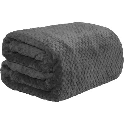 Dreamscene Luxury Waffle Throw - Charcoal - 150 x 200cm Dreamscene Luxury Waffle Throw - Charcoal - 150 x 200cm