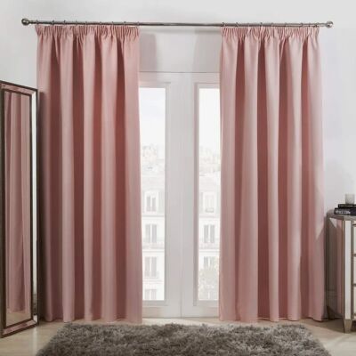 Dreamscene Light Pink Thermal Blackout Curtains - Curtains Dreamscene Light Pink Thermal Blackout Curtains - Curtains