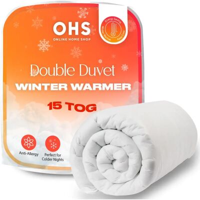 Brentfords - 15 Tog Duvet - White - Double - Duvet Brentfords - 15 Tog Duvet - White - Double - Duvet