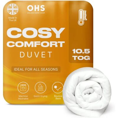 Brentfords - 10.5 Tog Summer AntiAllergy - White - Duvet Brentfords - 10.5 Tog Summer AntiAllergy - White - Duvet