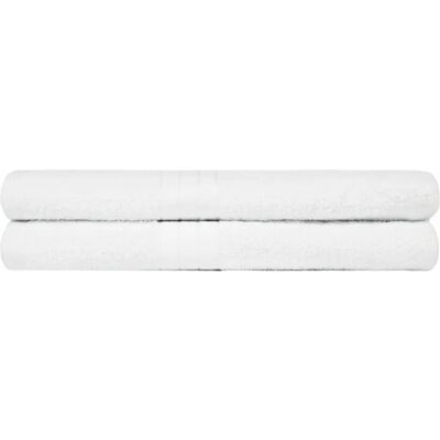 Brentfords - 2 Pack - 100% Cotton - White - Bath Towel Brentfords - 2 Pack - 100% Cotton - White - Bath Towel