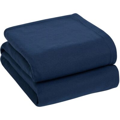 Dreamscene - Warm Plain Fleece - Navy - 150x200 cm - Throw blanket Dreamscene - Warm Plain Fleece - Navy - 150x200 cm - Throw blanket