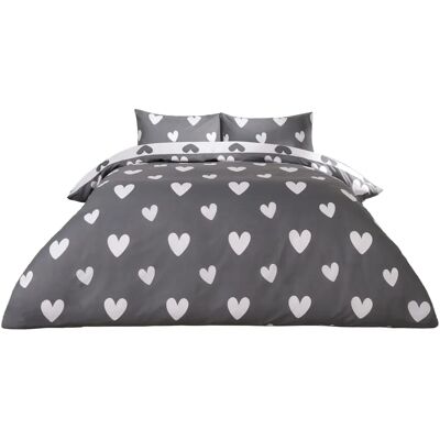 Dreamscene - Love Heart - Polycotton - Printed - duvet cover set Dreamscene - Love Heart - Polycotton - Printed - duvet cover set
