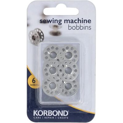 Bobines pour machine à coudre KORBOND - 6 pièces Bobines pour machine à coudre KORBOND - 6 pièces