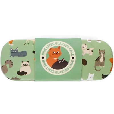 littlecraftybugs Étui à lunettes 16cm - Design Chat aux Neuf Vies - Cadeau - Publicité littlecraftybugs Étui à lunettes 16cm - Design Chat aux Neuf Vies - Cadeau - Publicité