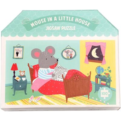 Rex London - Mouse in the House - 100-teilig - Baumwolltasche - Puzzle Rex London - Mouse in the House - 100-teilig - Baumwolltasche - Puzzle
